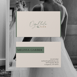 Business Card Design by Briana Rae Designs for Ogallala Farm, LLC | Design: #29823067