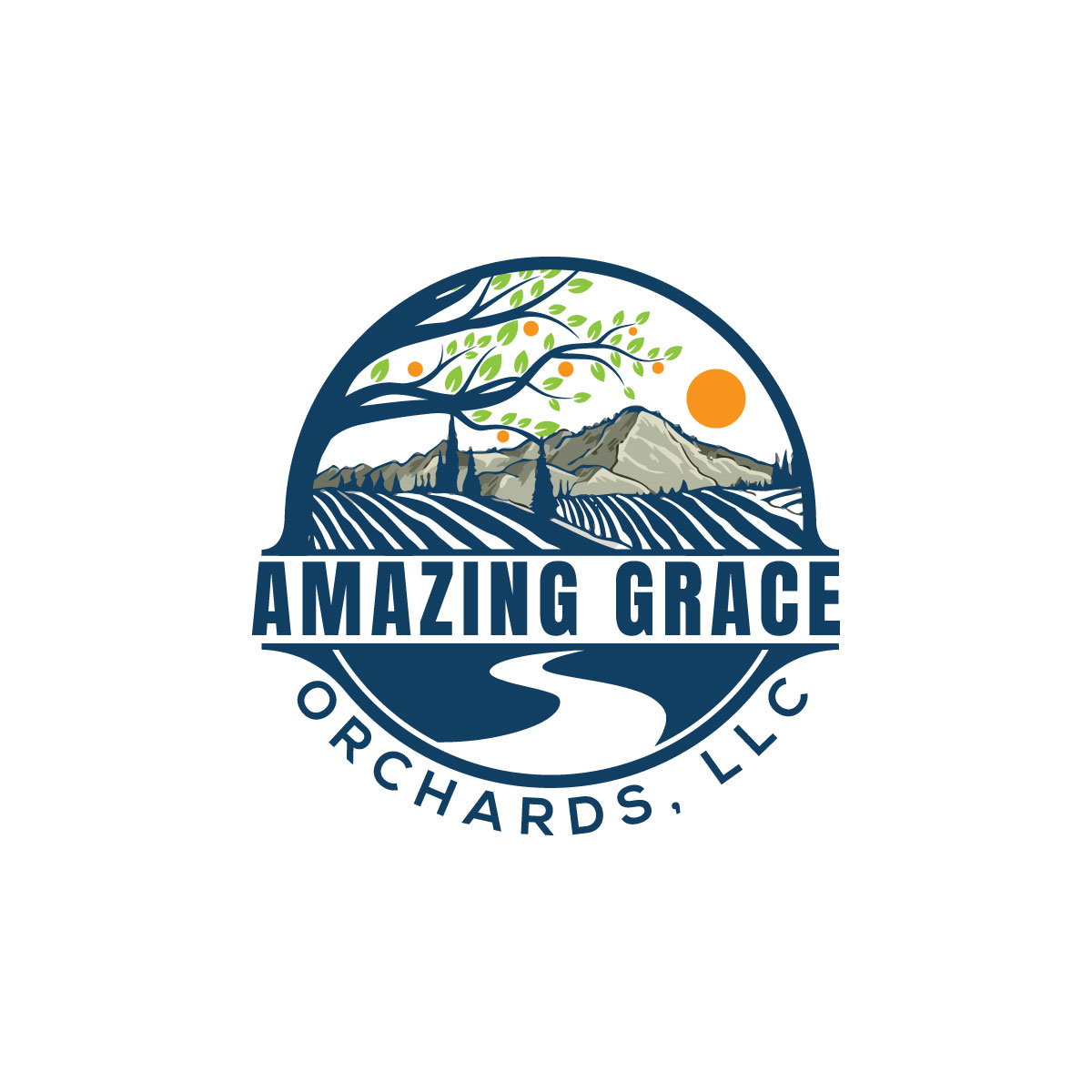 Logo Design by Rosalie.. for Amazing Grace Orchards, llc | Design #29795694