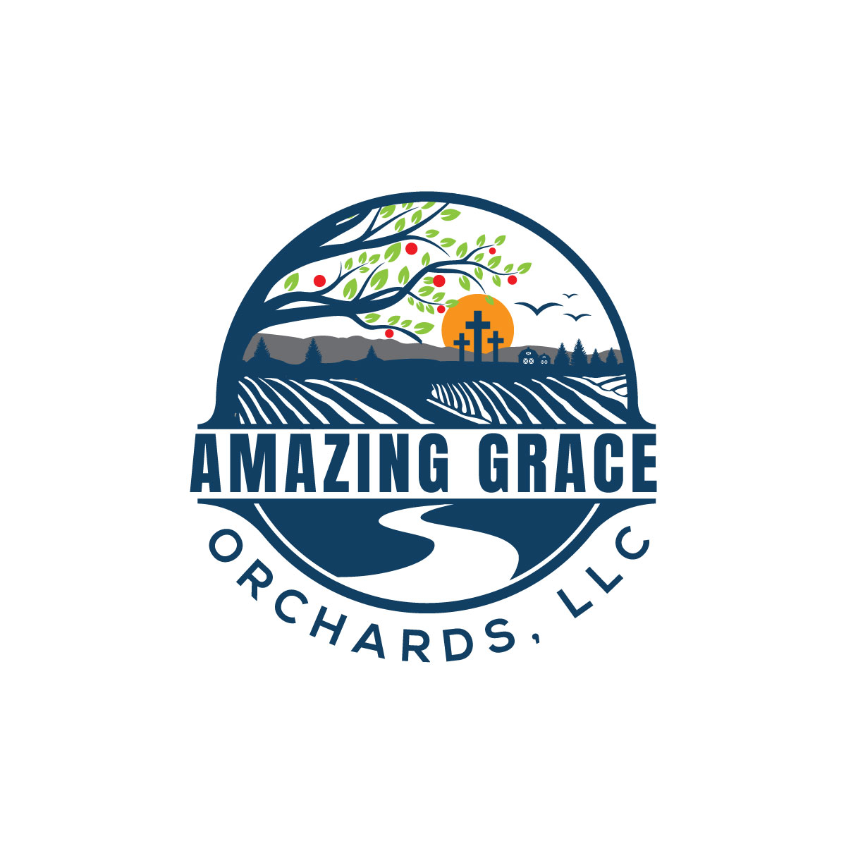 Logo Design by Rosalie.. for Amazing Grace Orchards, llc | Design #29910565
