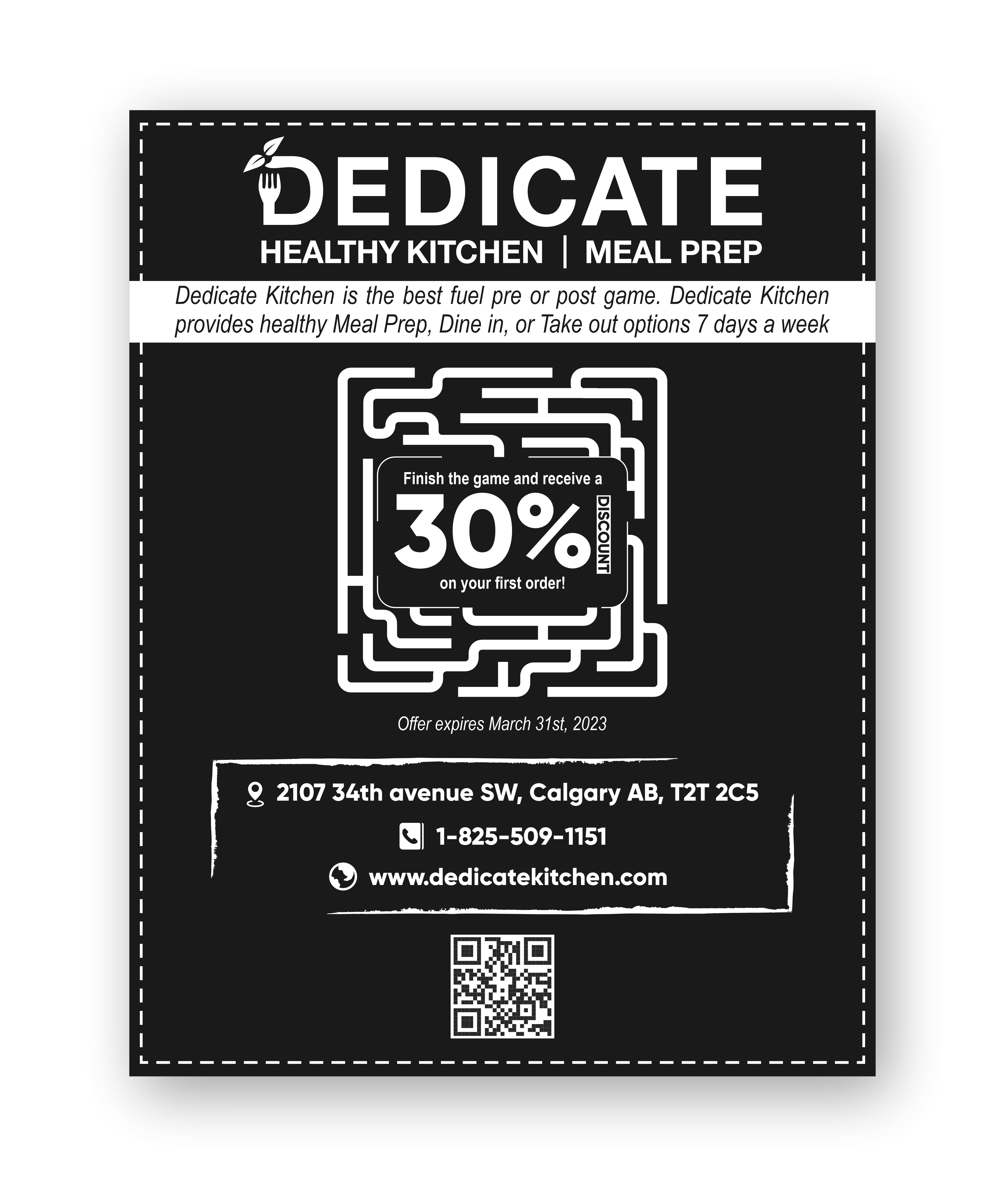 Advertisement Design by DoppelGanger Studio for DEDICATE Healthy Kitchen | Design #29797584