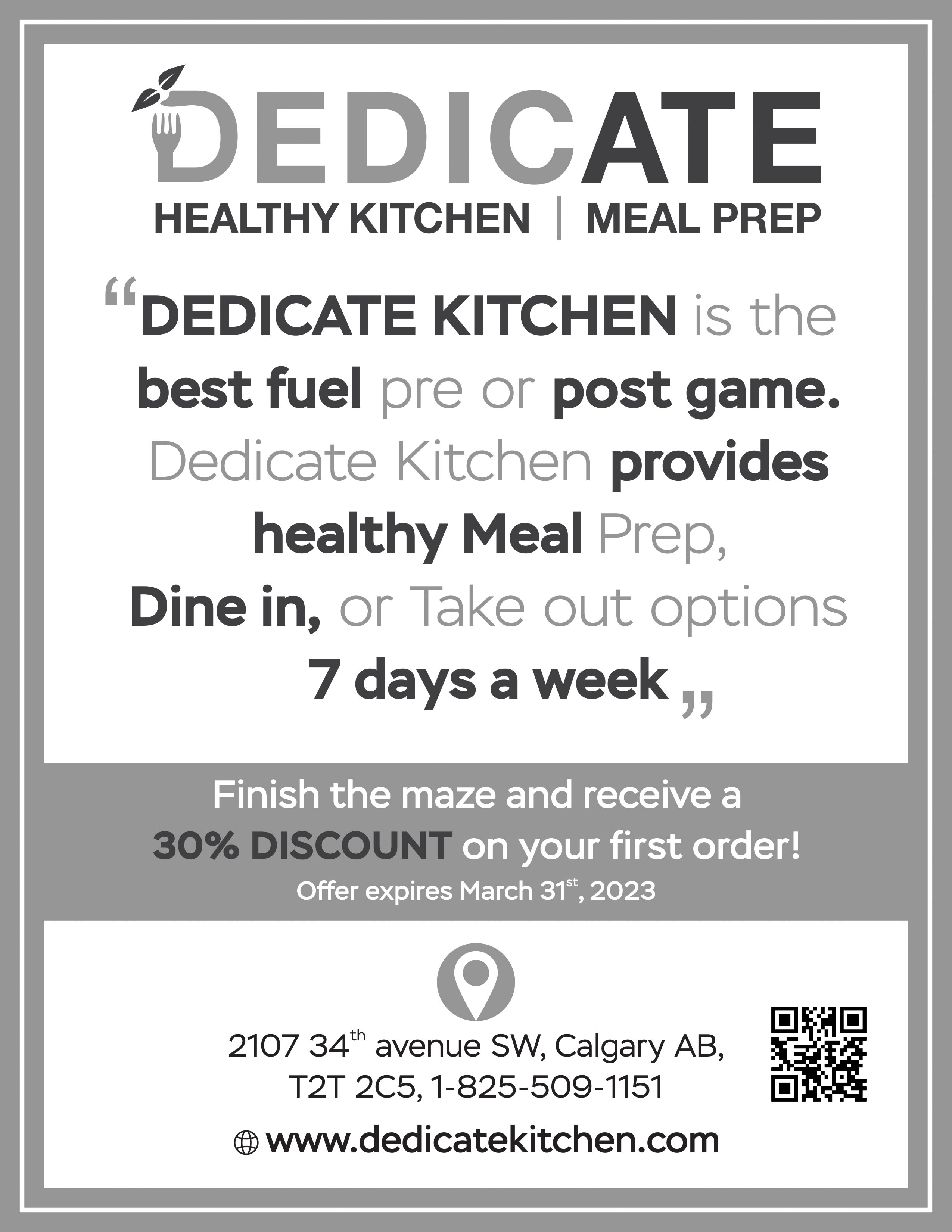 Advertisement Design by ALSADESIGN for DEDICATE Healthy Kitchen | Design #29799334