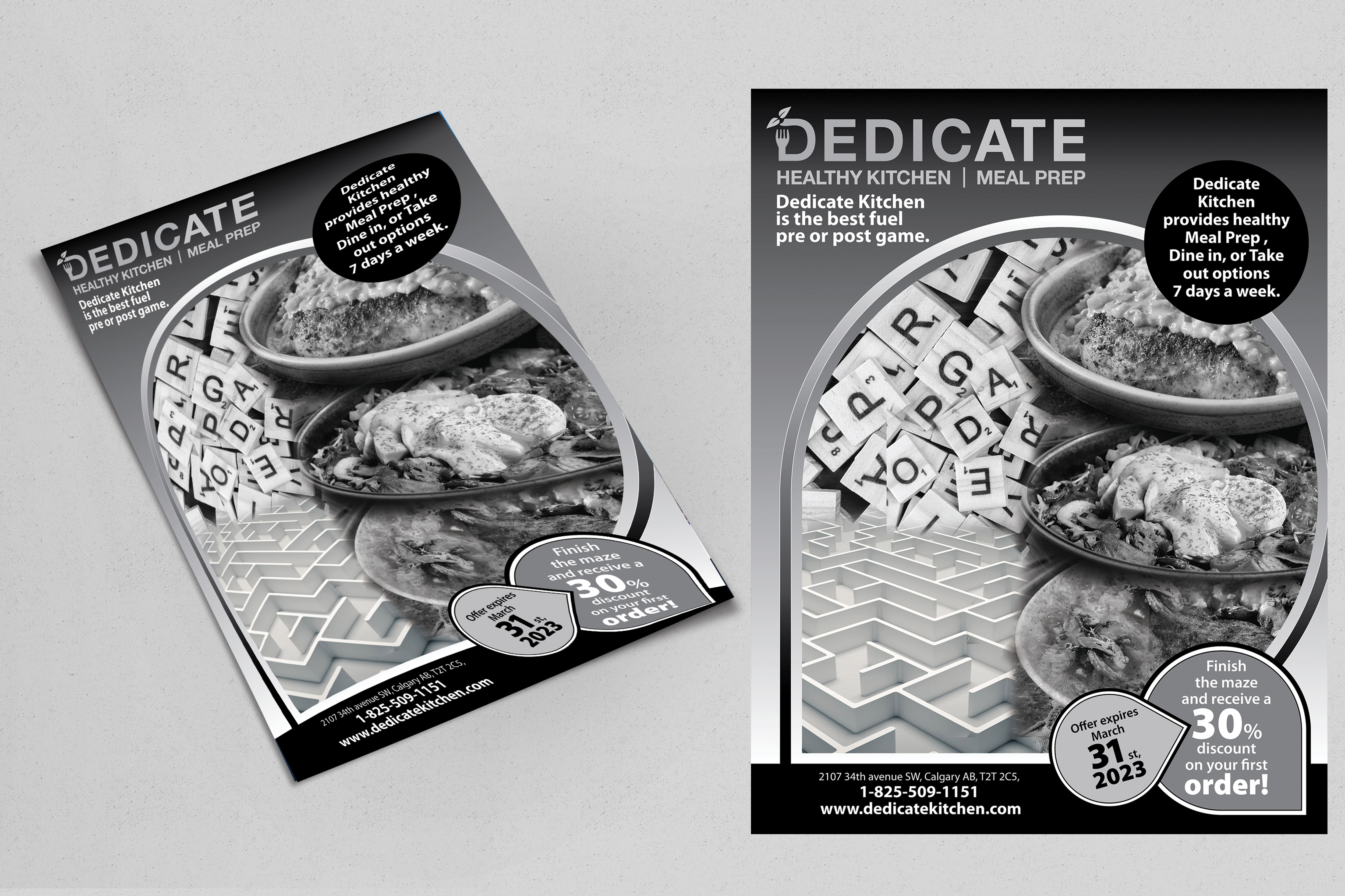 Advertisement Design by Impressive Sol for DEDICATE Healthy Kitchen | Design #29797632
