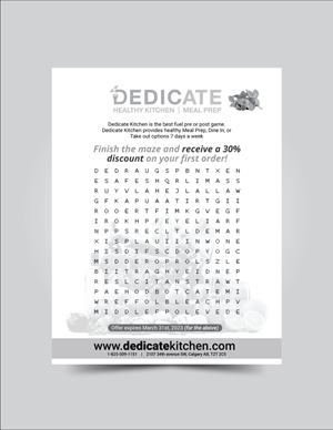 Advertisement Design by JK18 for DEDICATE Healthy Kitchen | Design: #29798643