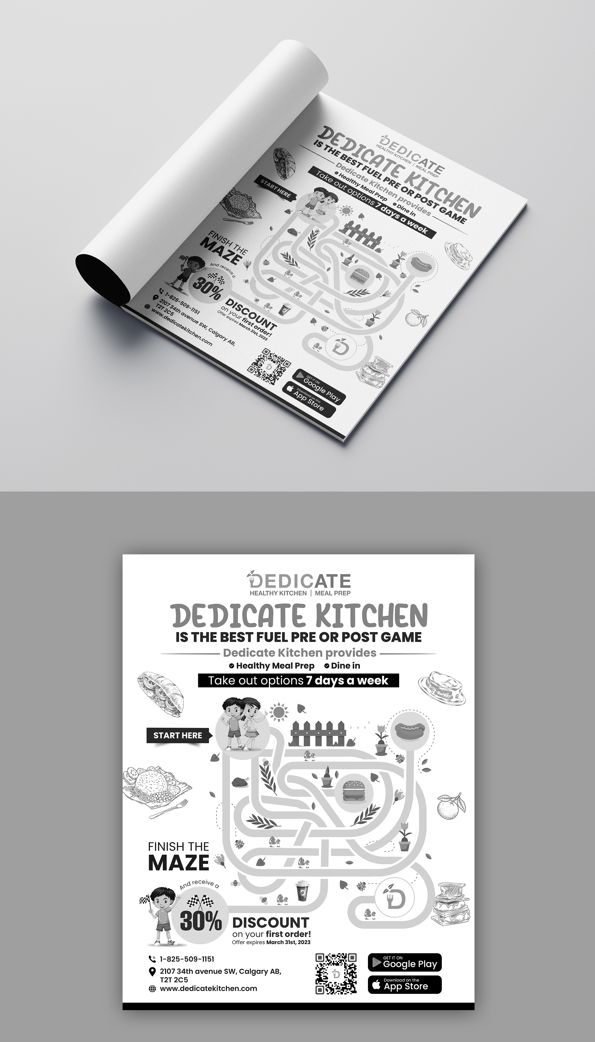 Advertisement Design by debdesign for DEDICATE Healthy Kitchen | Design #29797757