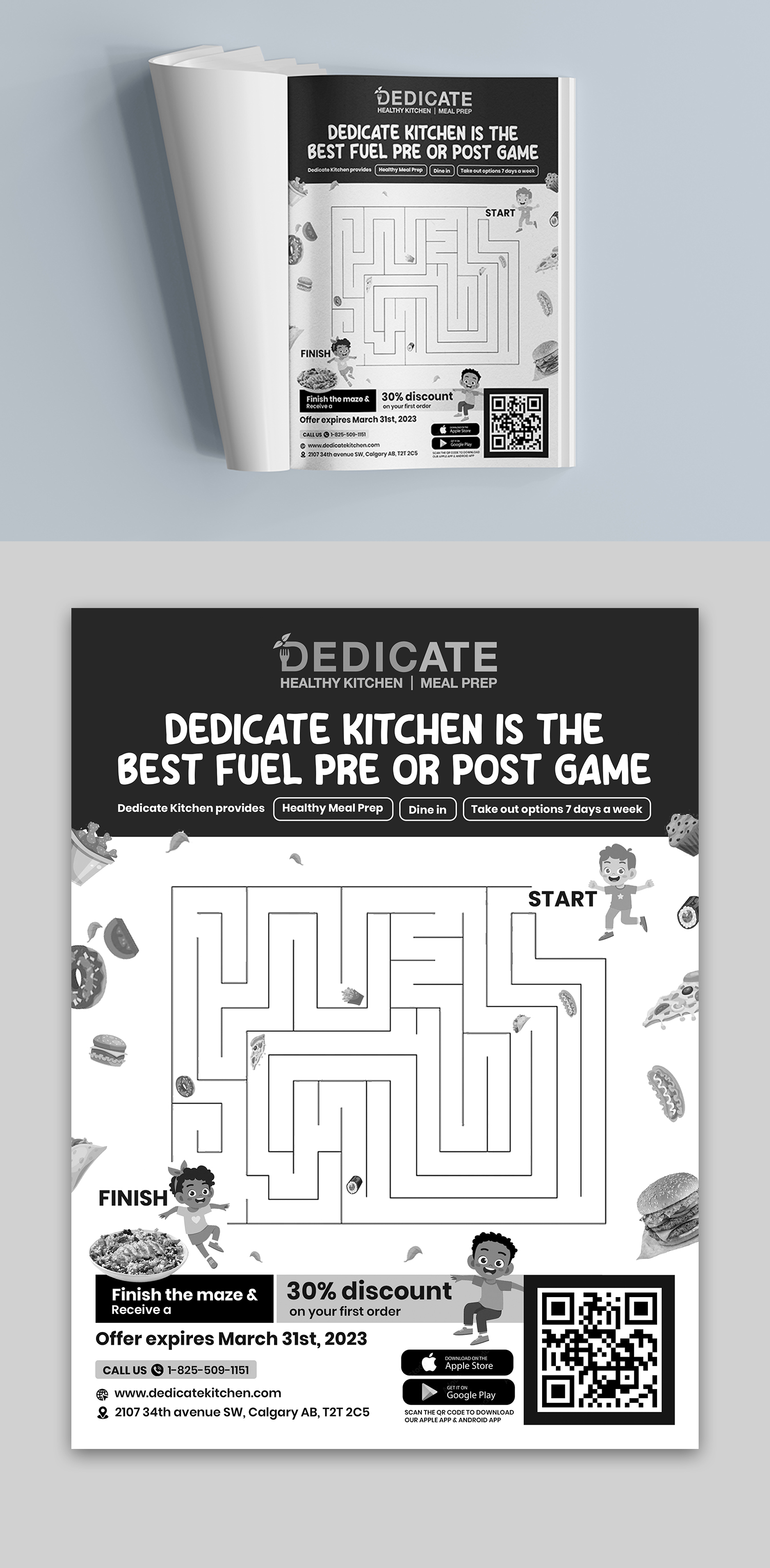 Advertisement Design by debdesign for DEDICATE Healthy Kitchen | Design #29797885