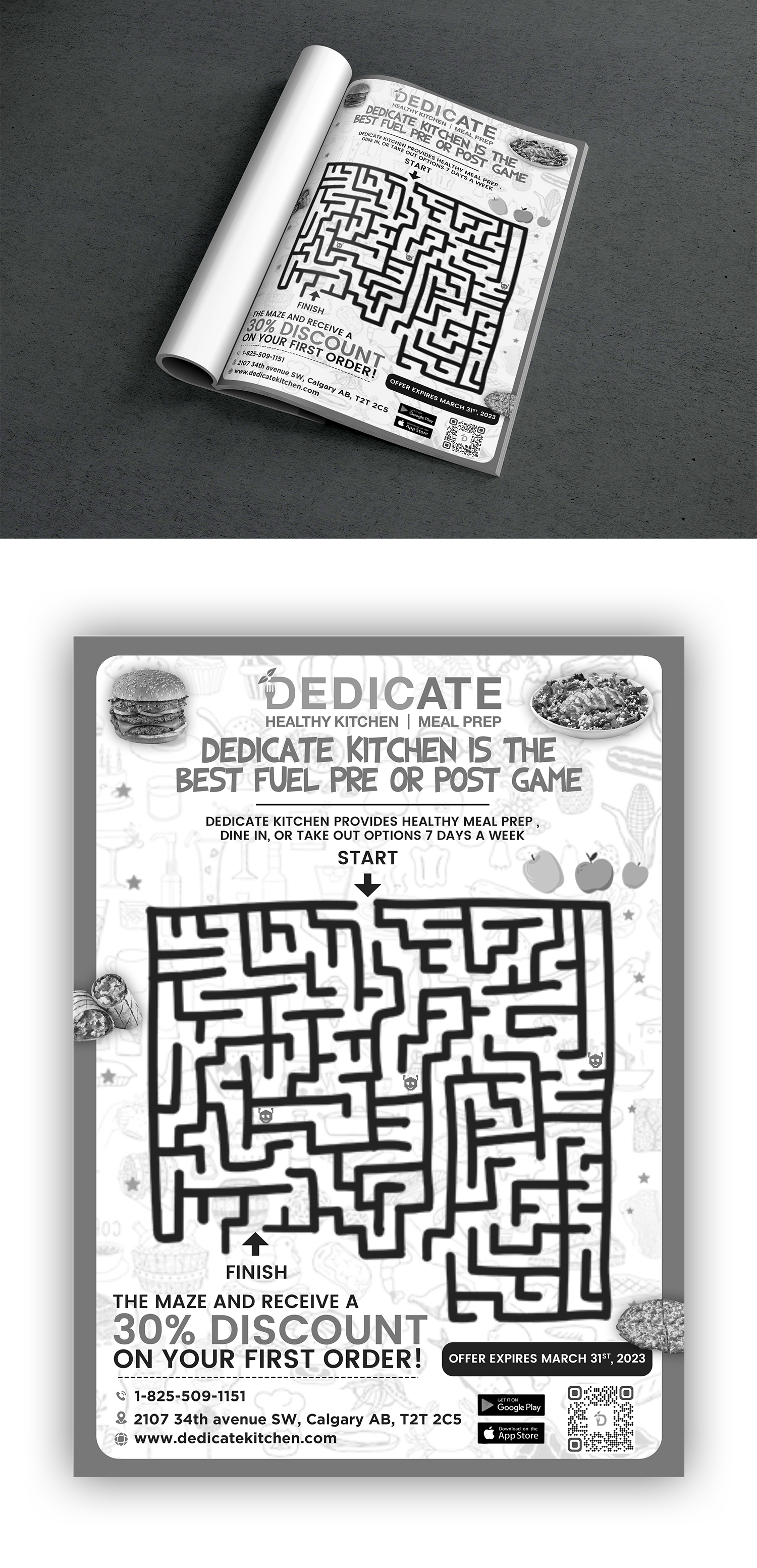 Advertisement Design by debdesign for DEDICATE Healthy Kitchen | Design: #29799160