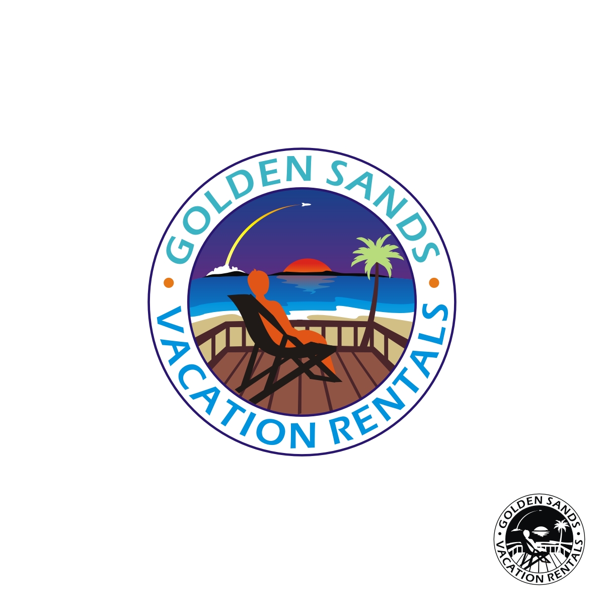Logo Design by Magic of Art for Golden Sands Rentals | Design #29815851