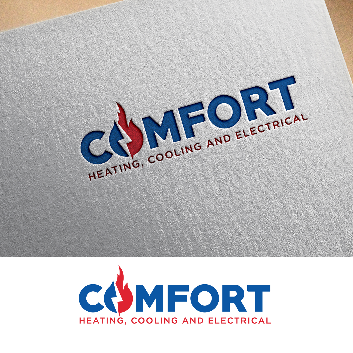 Logo Design by EnaGraph for Comfort Heating Cooling and Electrical | Design #29803462