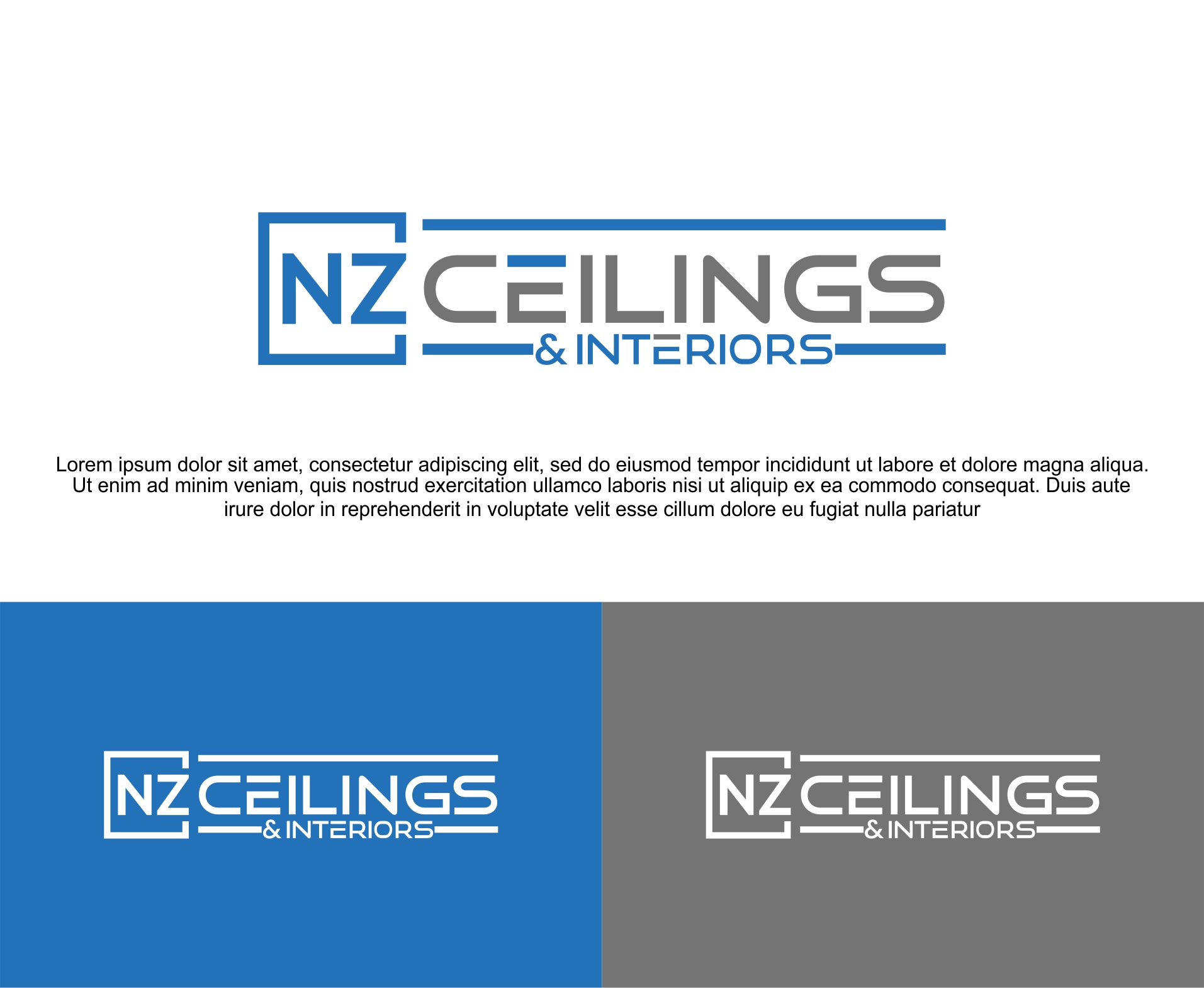 Logo Design by GI ART for NZ Ceilings Ltd | Design #29837075