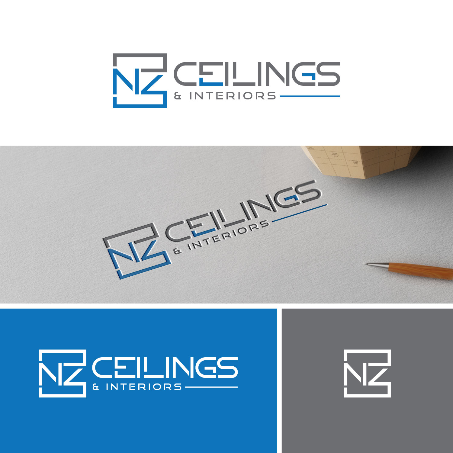 Logo Design by Revolt Team for NZ Ceilings Ltd | Design #29808817