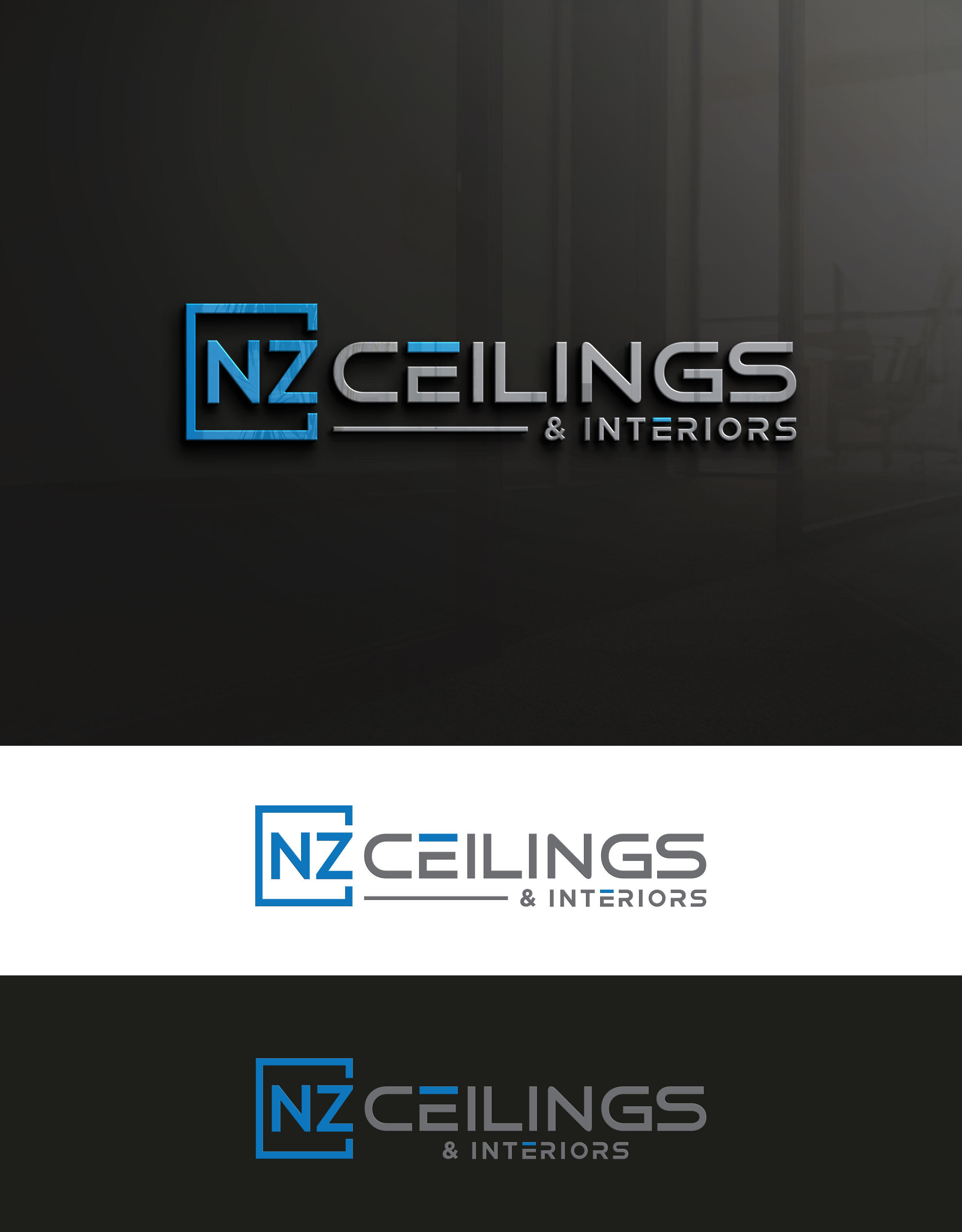 Logo Design by loveqis for NZ Ceilings Ltd | Design #29809019