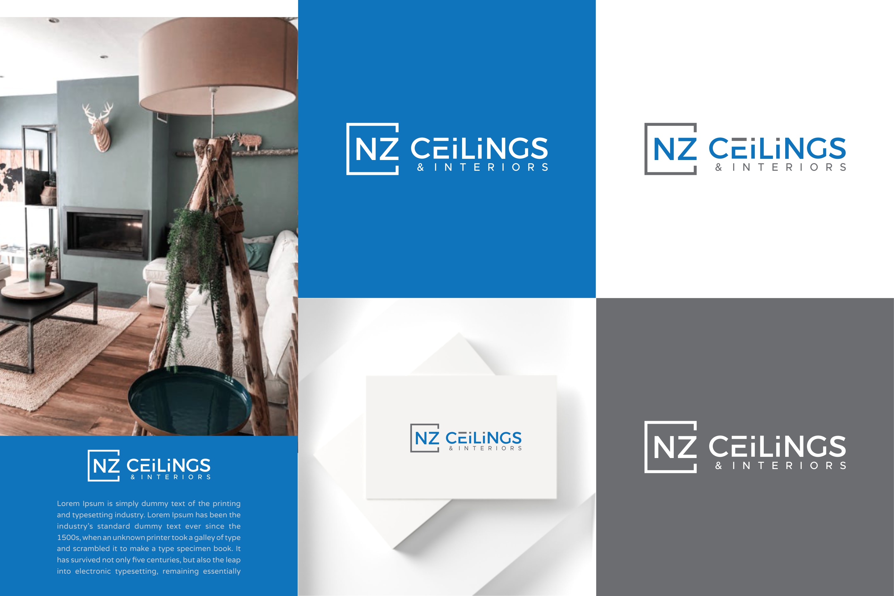 Logo Design by MX LogoArt for NZ Ceilings Ltd | Design #29804104