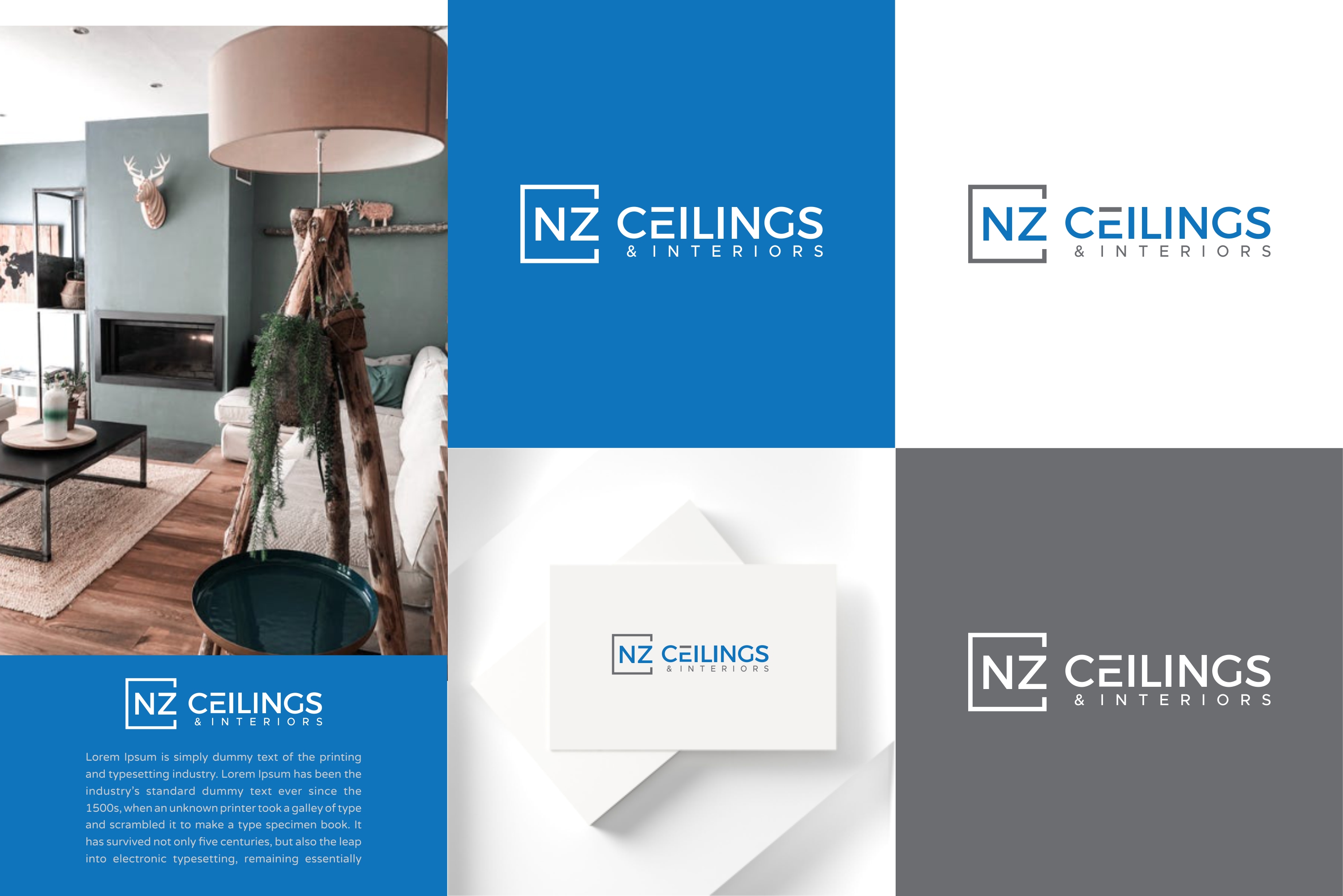 Logo Design by MX LogoArt for NZ Ceilings Ltd | Design #29804106