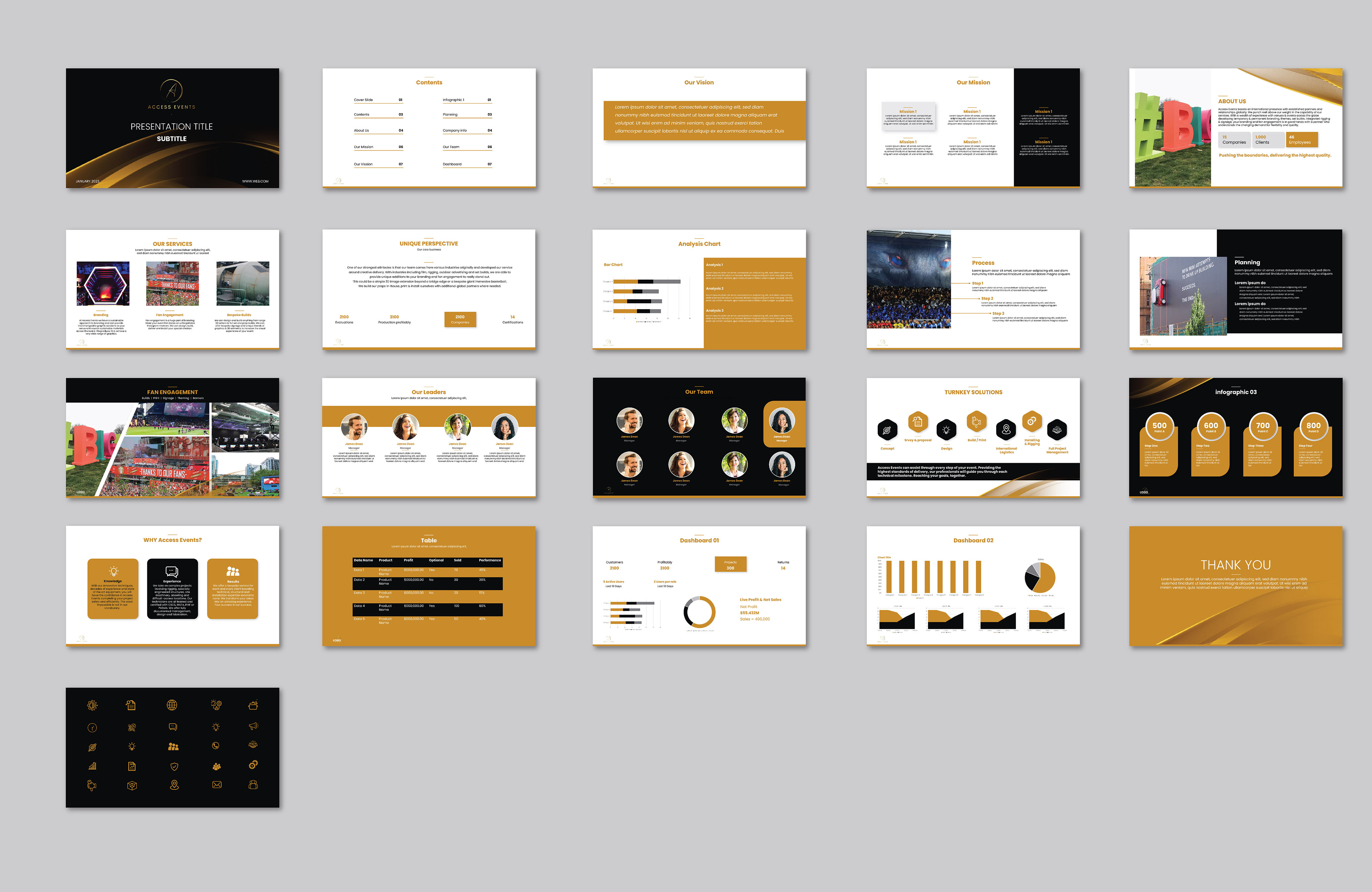 PowerPoint Design by emoblack989 for Access Events | Design #29821892