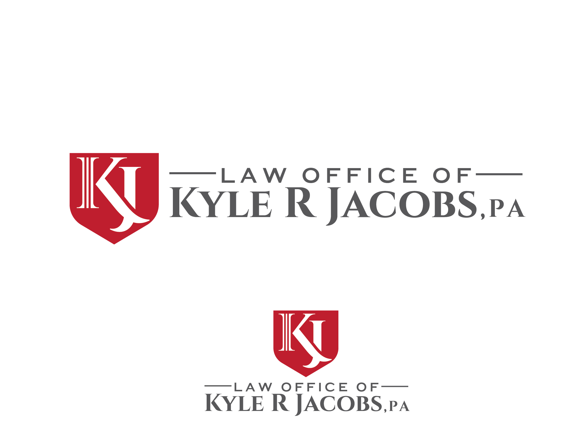 Design de Logo par renderman pour Law Office of Kyle R Jacobs PA | Design #29807226