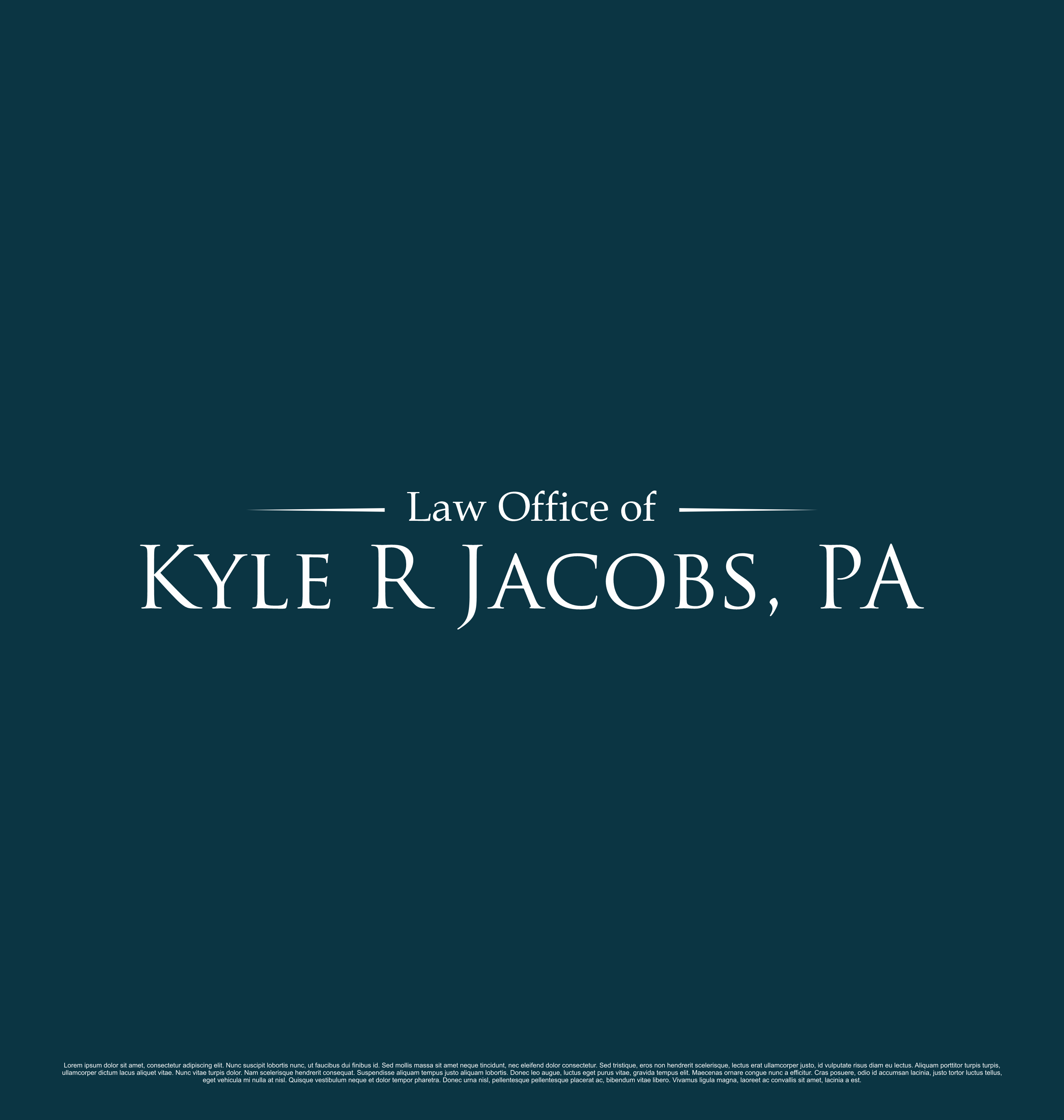 Logo Design by saesean for Law Office of Kyle R Jacobs PA | Design #29817999