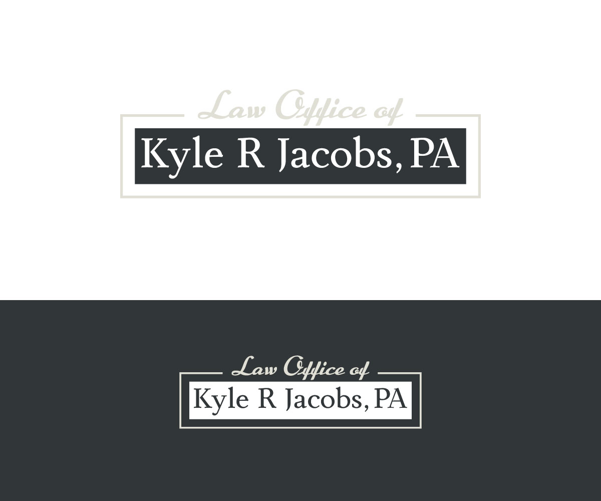 Logo Design by RaKu 2 for Law Office of Kyle R Jacobs PA | Design #29816678