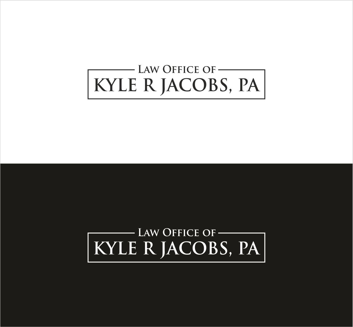 Logo Design by Dave Paresh for Law Office of Kyle R Jacobs PA | Design #29806690