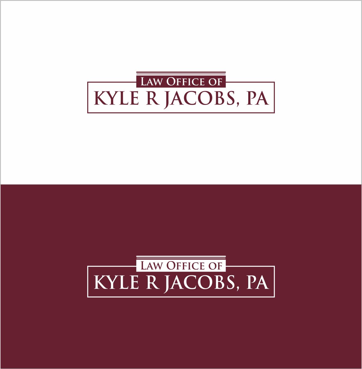 Logo-Design von Dave Paresh für Law Office of Kyle R Jacobs PA | Design #29806866
