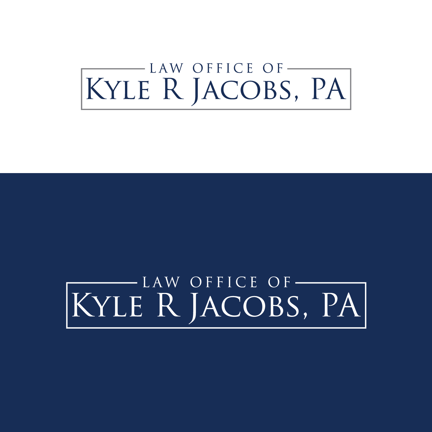 Design de Logo par EnaGraph pour Law Office of Kyle R Jacobs PA | Design #29812262