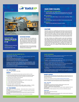 Design de Brochure par GraphicsGuru pour Eagle Exports Australia | Design : #29812900