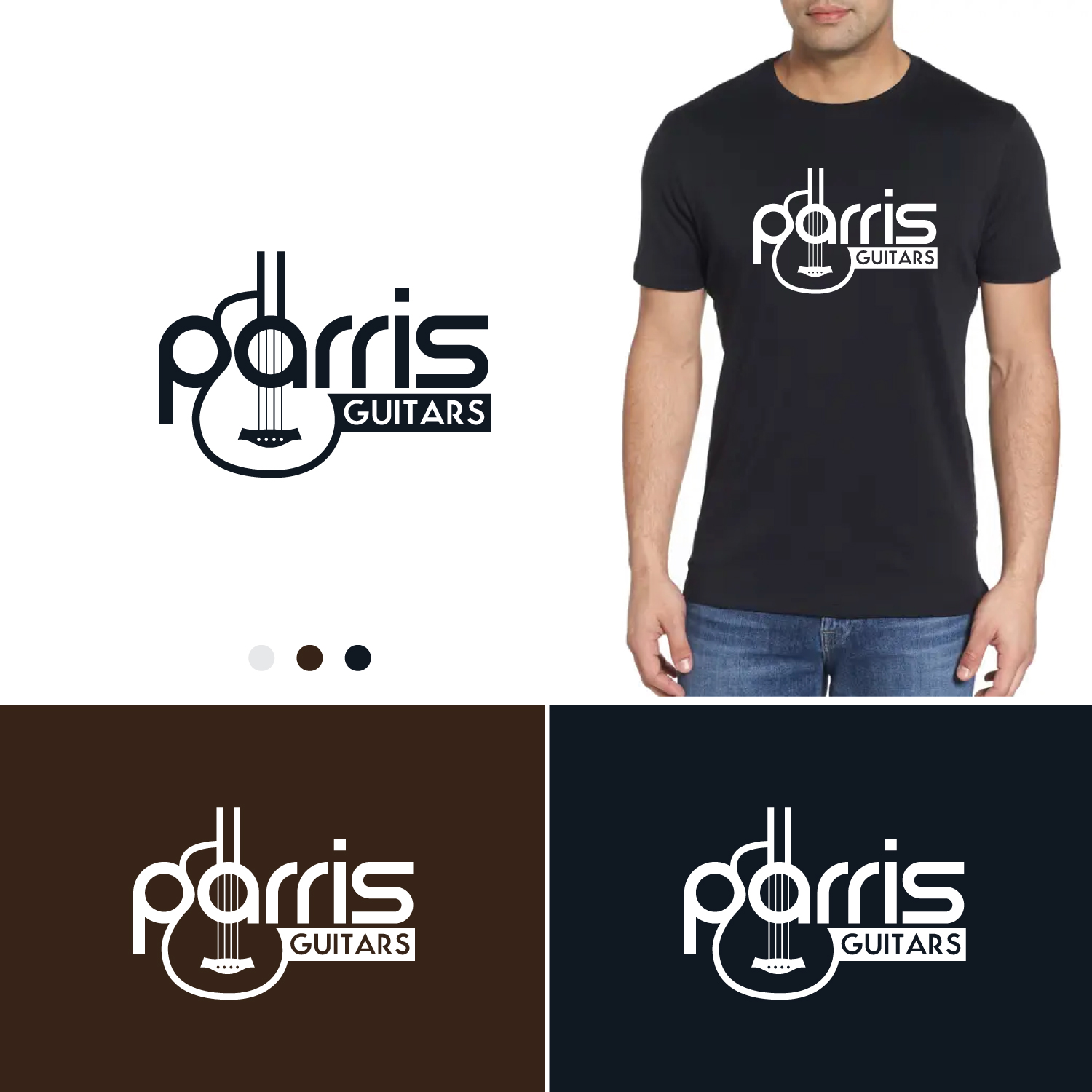 Logo Design by Revolt Team for Bryan Parris Guitar Repair | Design #29811460