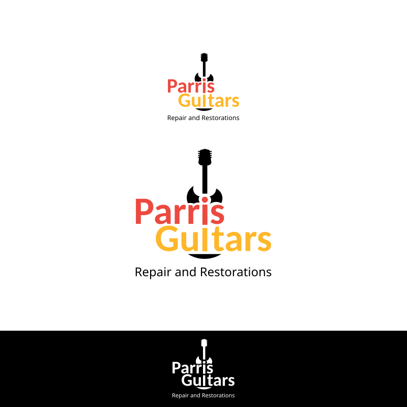 Logo Design by Tycoone for Bryan Parris Guitar Repair | Design #29816352