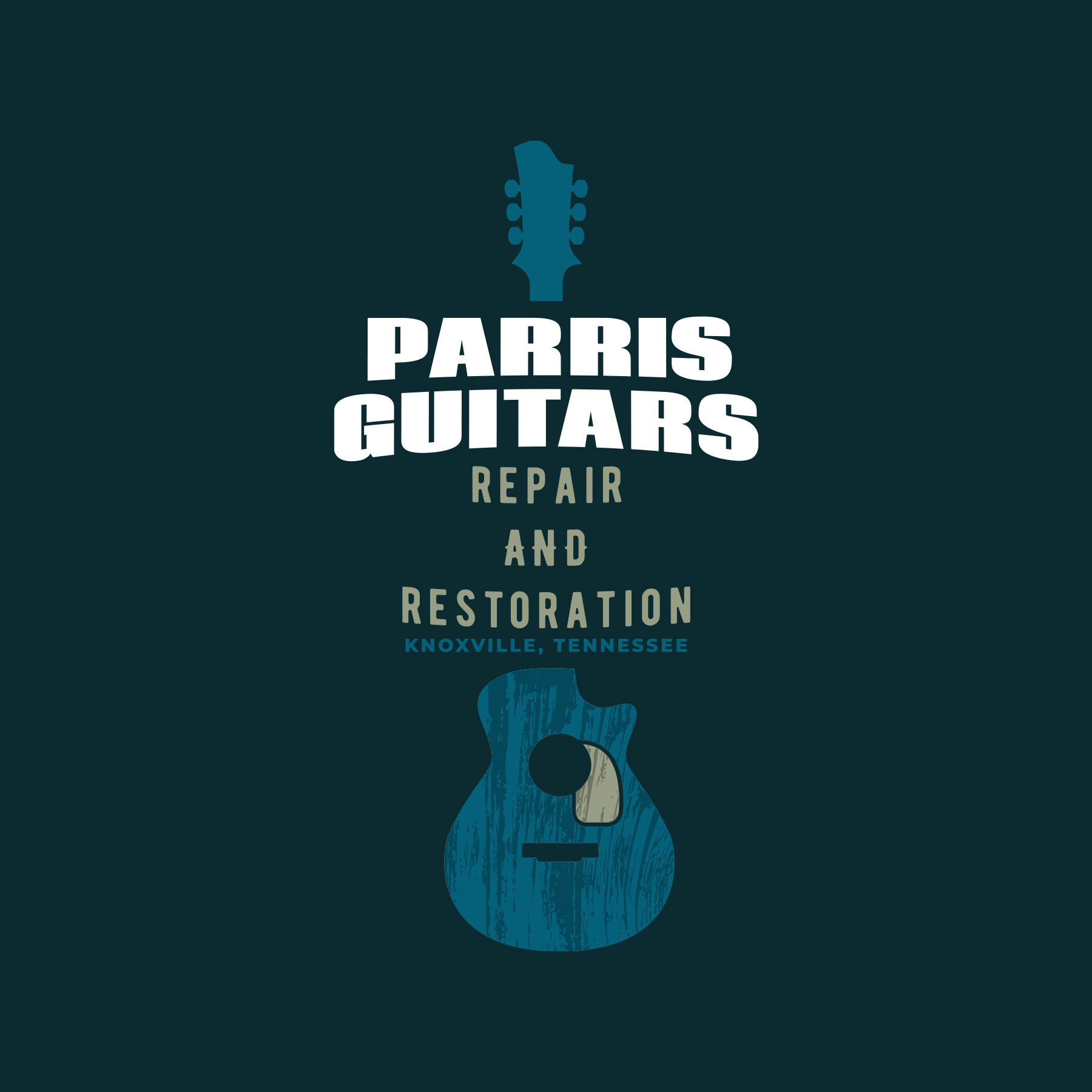 Logo Design by Oleksandr Tovarkov for Bryan Parris Guitar Repair | Design #29809840