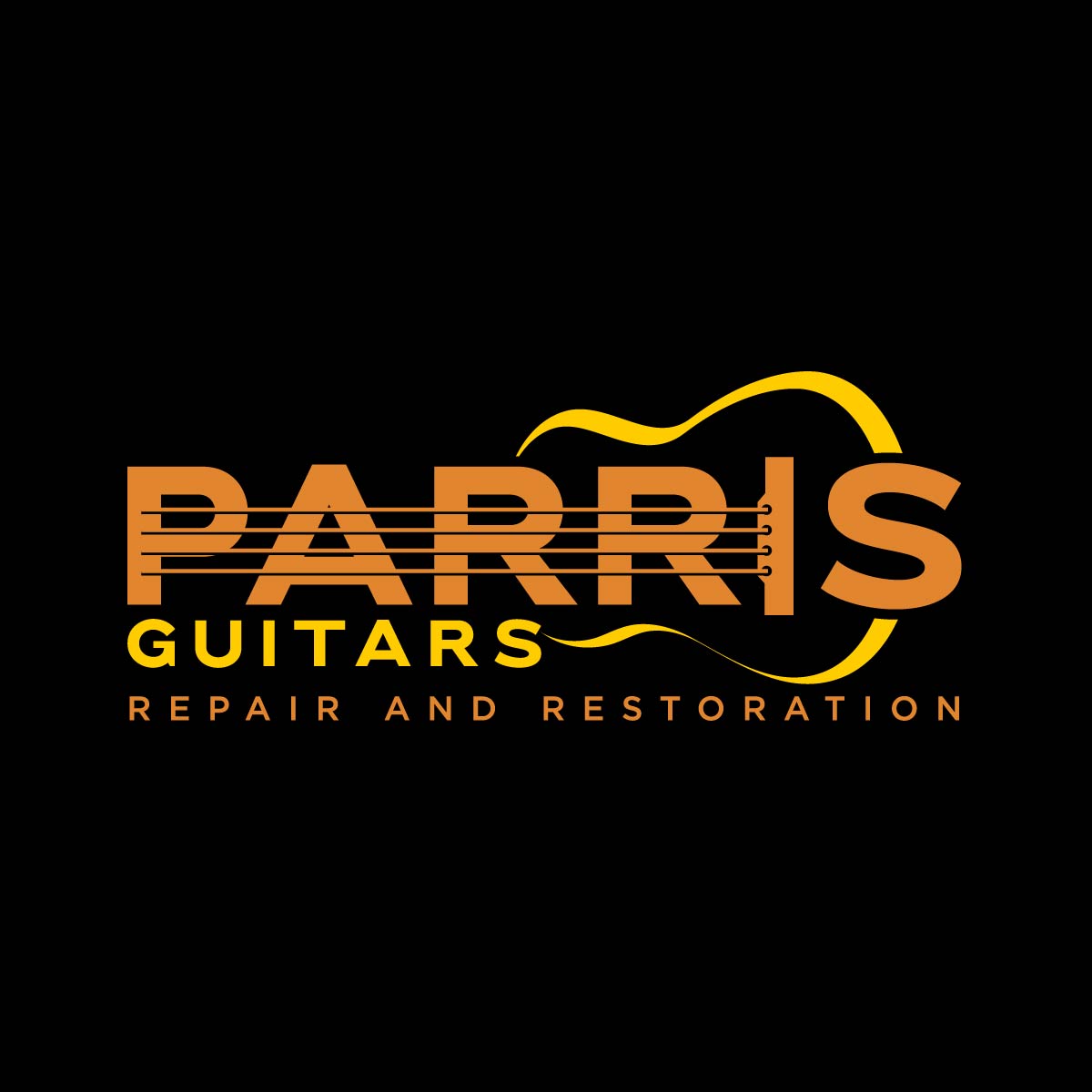 Logo Design by fly  design for Bryan Parris Guitar Repair | Design #29827228