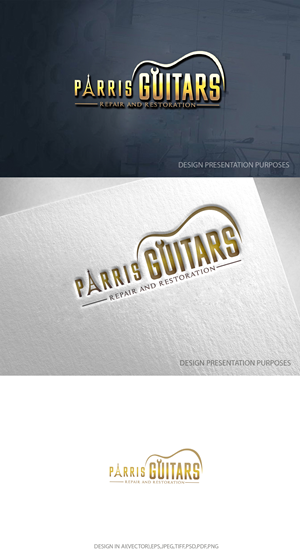 Design de Logo par zebronicgraphic pour Bryan Parris Guitar Repair | Design : #29809659
