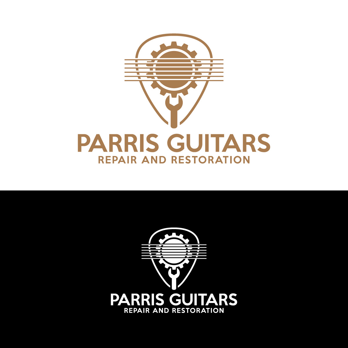 Logo Design by brand maker for Bryan Parris Guitar Repair | Design #29813317
