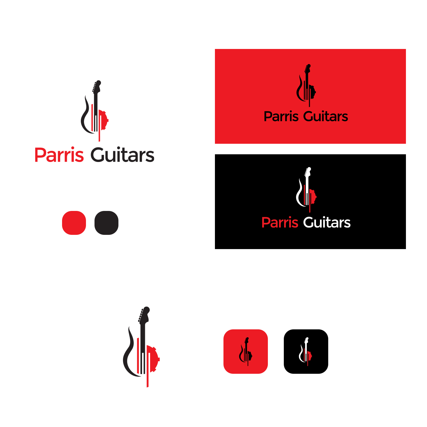 Logo Design by Maxo-Biz for Bryan Parris Guitar Repair | Design #29810551