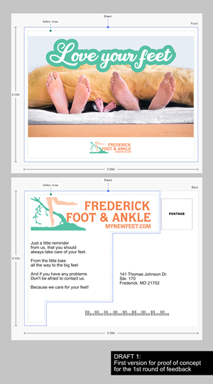 Diseño de Papelería por AnninWonderland para Frederick Foot & Ankle | Diseño: #29819391