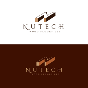 Logo Design by Revolt Team for Nutech Wood Floors | Design #29815561