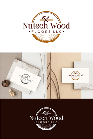 Logo Design by debdesign for Nutech Wood Floors | Design: #29816754