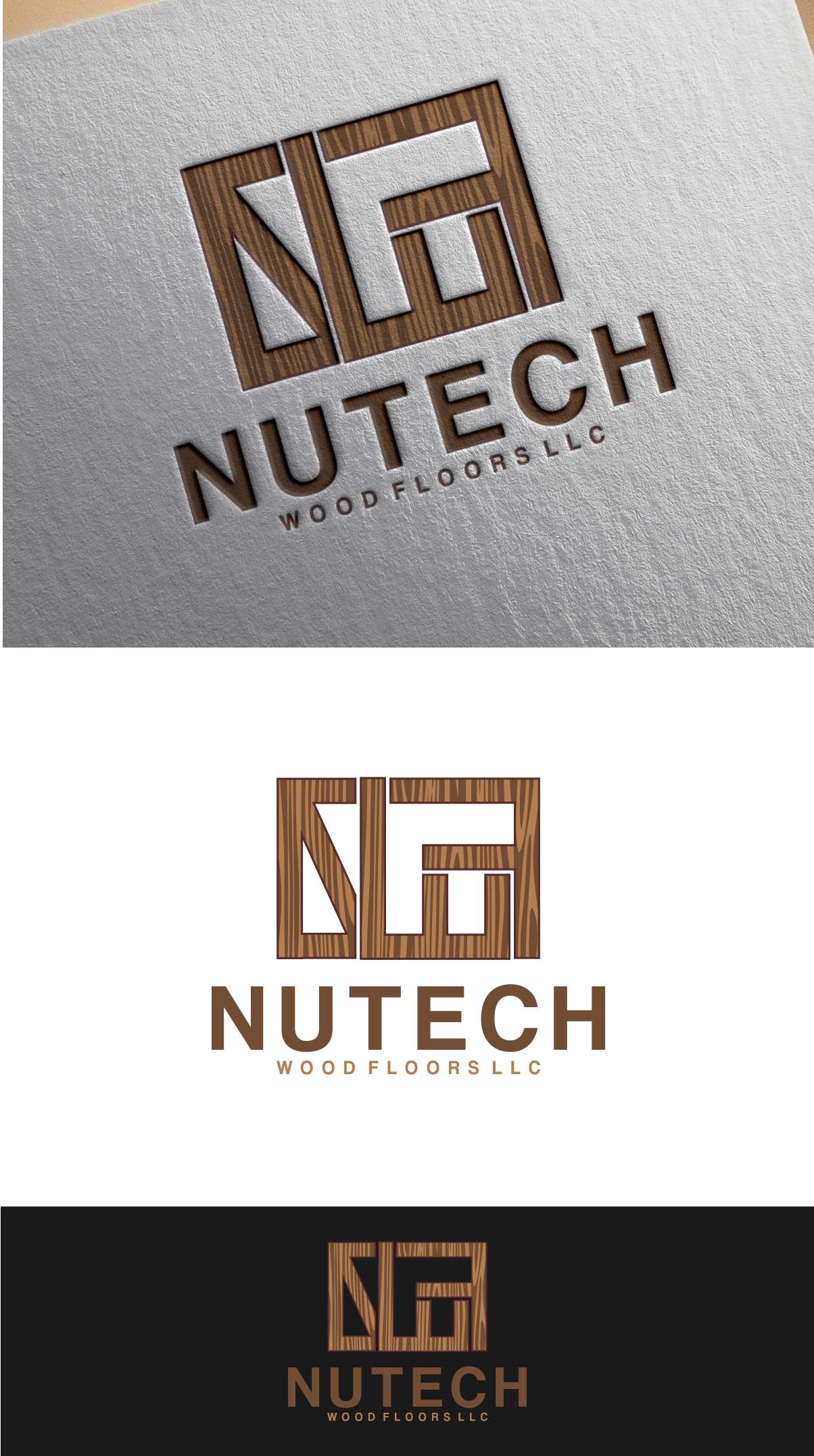 Logo Design by fly  design for Nutech Wood Floors | Design #29816096