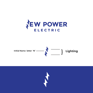 Logo Design by N_erd for New Power Electric | Design: #29820887