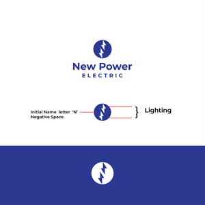 Logo Design by N_erd for New Power Electric | Design: #29824883