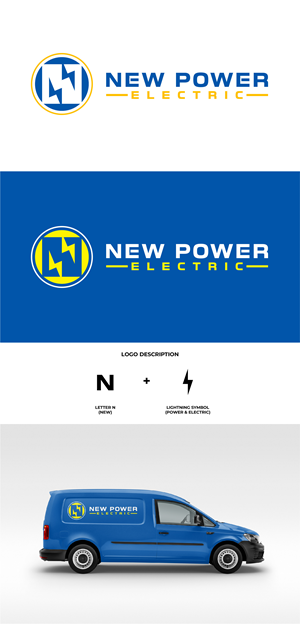 Logo Design by ESP Design for New Power Electric | Design: #29823236