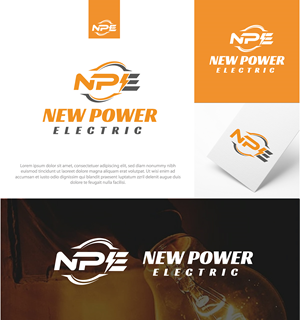 Logo Design by Mosa. Monira for New Power Electric | Design: #29820755