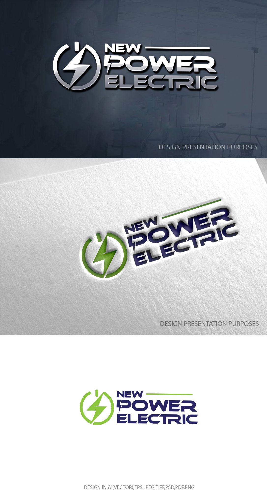 Logo Design by zebronicgraphic for New Power Electric | Design #29817794