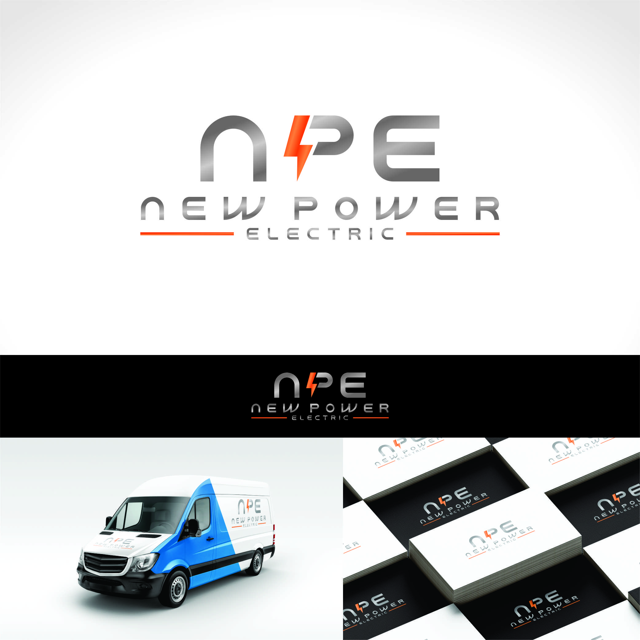 Logo Design by Nicolene Barnard for New Power Electric | Design #29828218