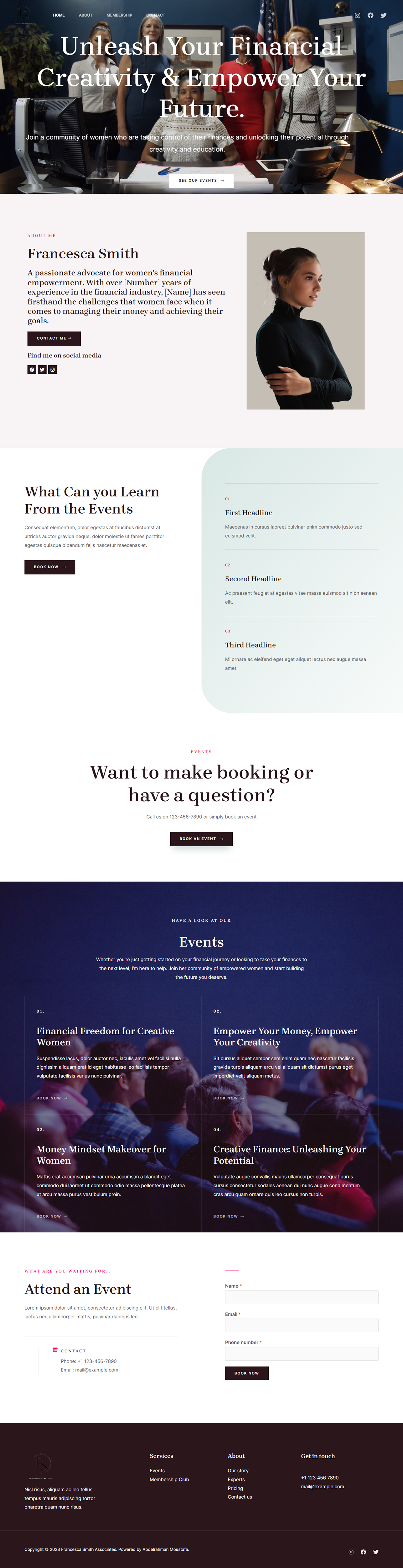 Web Design by iAbdelrahman Moustafa for this project | Design #29825456
