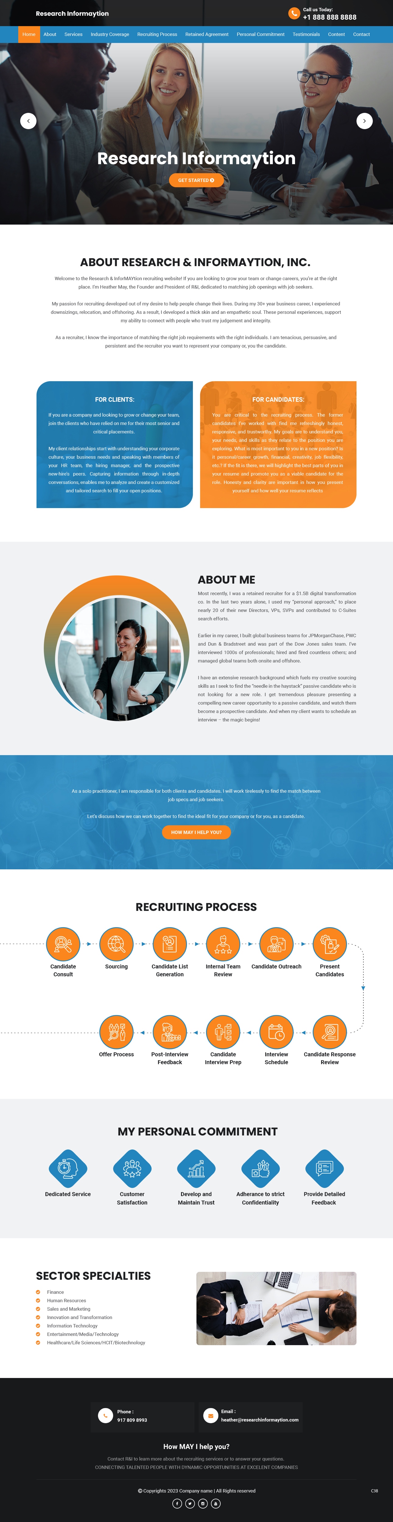 Landing Page Design by pb for Research & InforMAYtion, Inc | Design #29824421