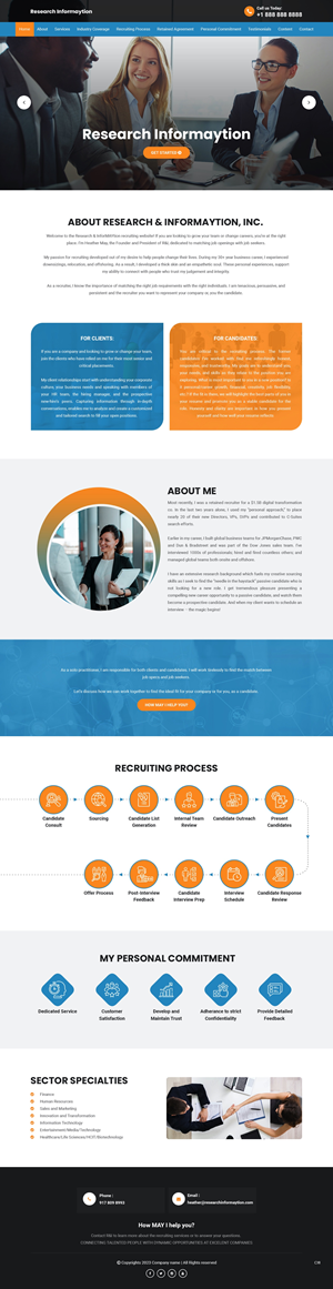 Landing Page Design by pb for Research & InforMAYtion, Inc | Design: #29824421