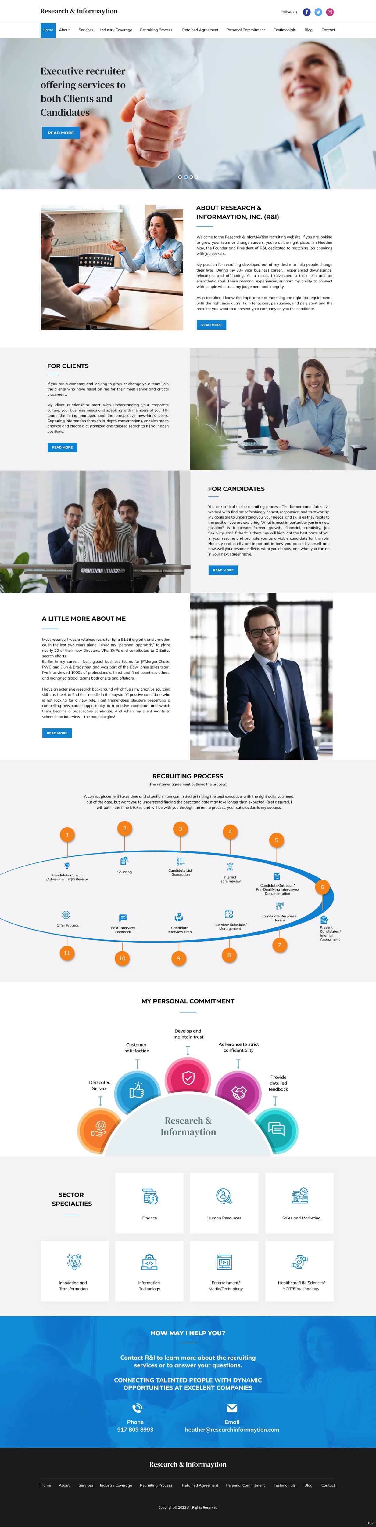 Landing Page Design by pb for Research & InforMAYtion, Inc | Design #29830064