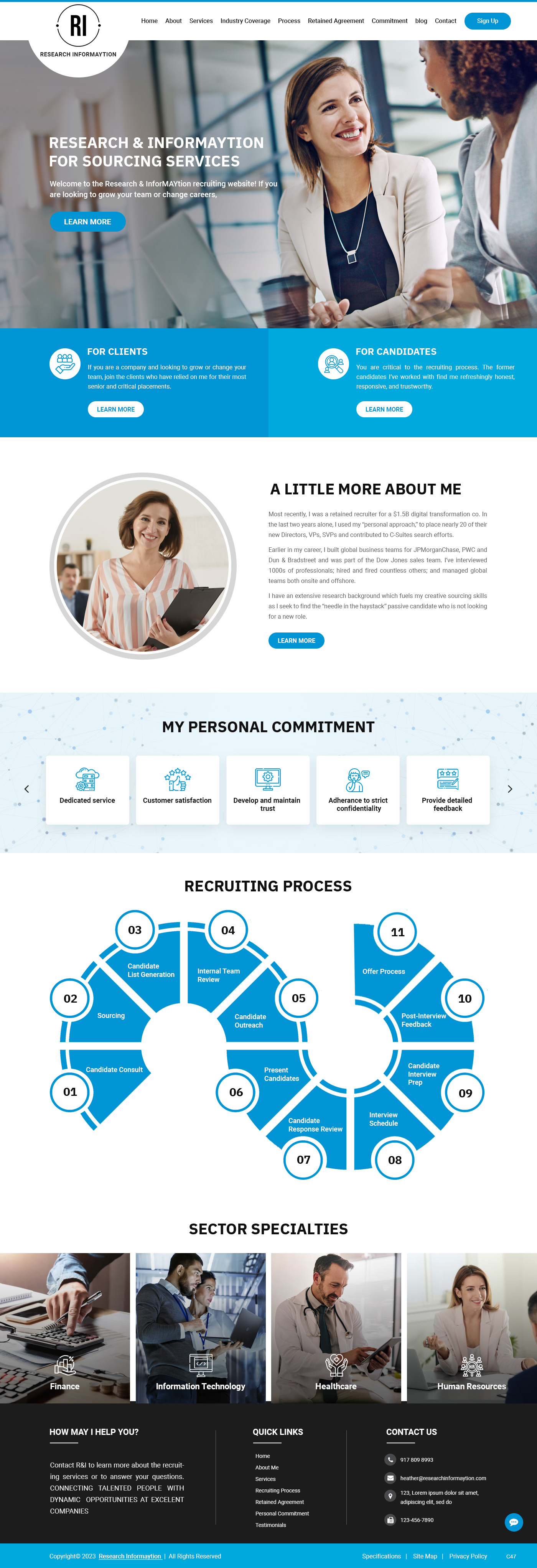 Landing Page Design by pb for Research & InforMAYtion, Inc | Design #29830065