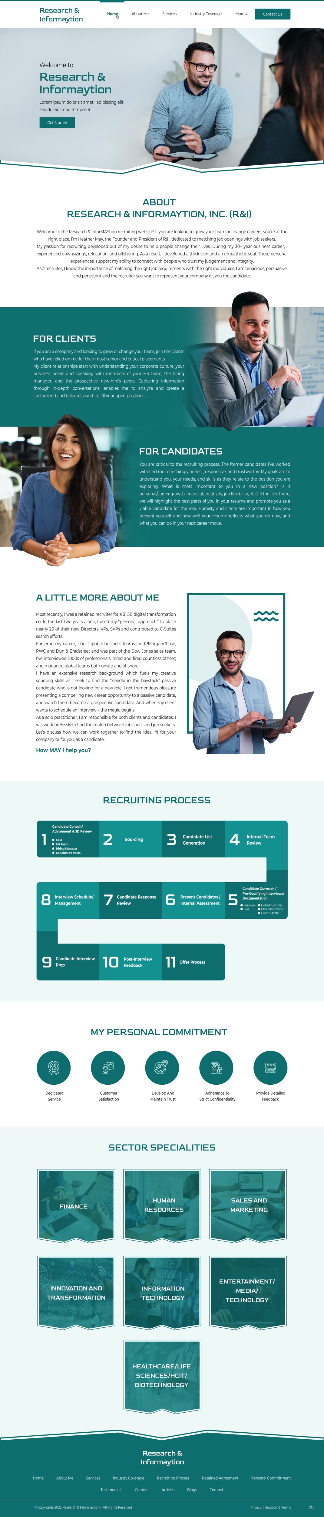 Landing Page-Design von pb für Research & InforMAYtion, Inc | Design #29830066