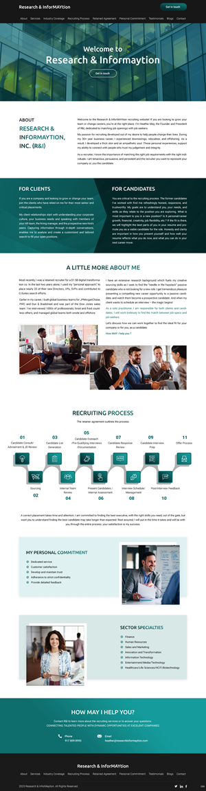 Landing Page Design by pb for Research & InforMAYtion, Inc | Design: #29830067