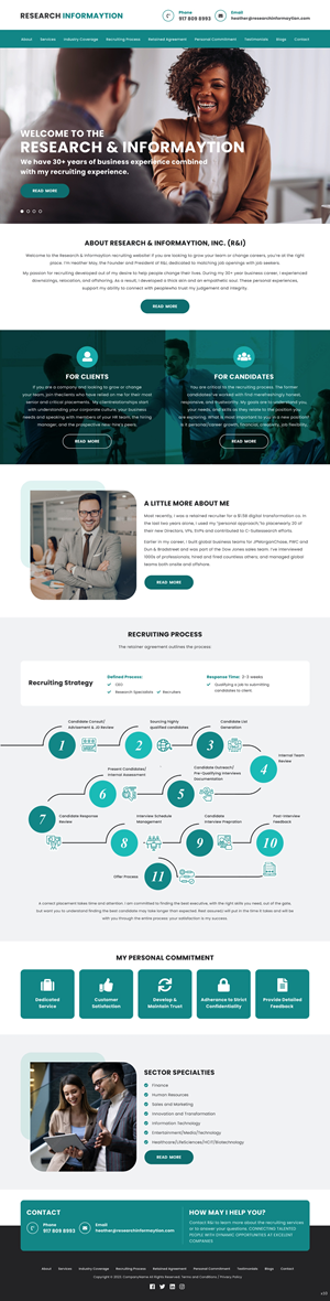 Landing Page Design by pb for Research & InforMAYtion, Inc | Design: #29830068